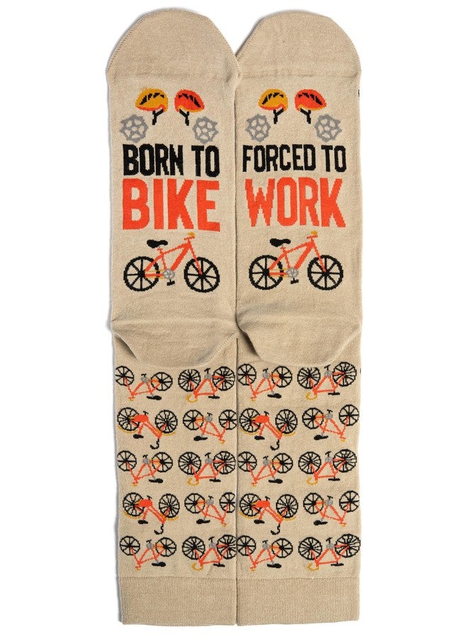 Lavley Born to Bike Socks - Funny Cycling Socks for Men and Women - Novelty Gift for Cyclists and Riders Who Love Outdoor Sports - One Size Fits Most - Image 5